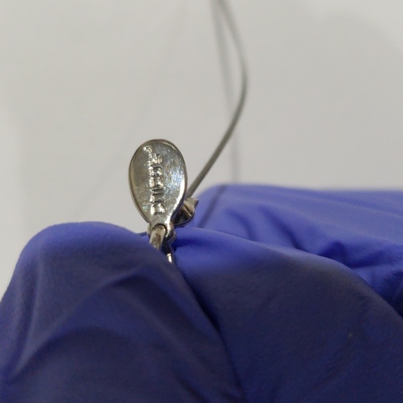 Chico's Silver tone Layered Blue Beaded Illusion Necklace Women' Fashion Jewelry - Picture 8 of 8